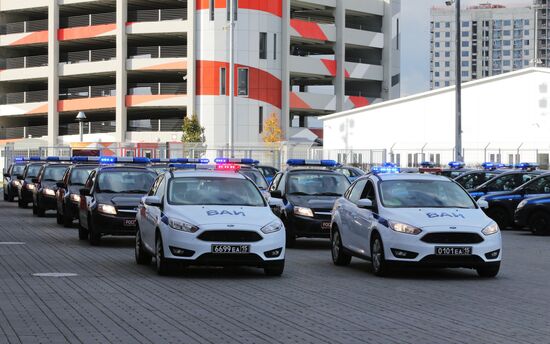 Transferring patrol cars to extra-departmental security units