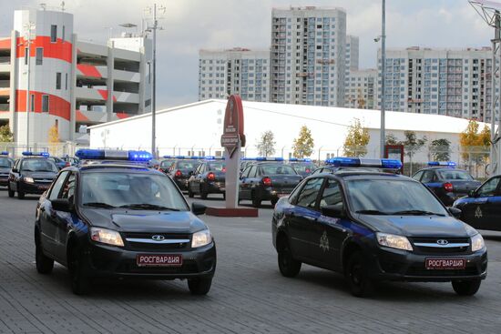 Transferring patrol cars to extra-departmental security units