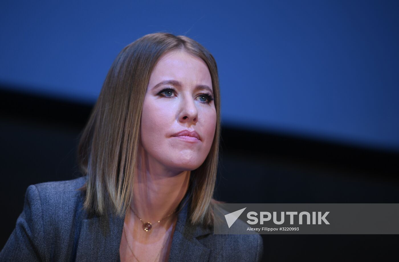 News conference with Ksenia Sobchak