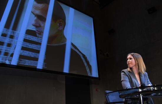 News conference with Ksenia Sobchak