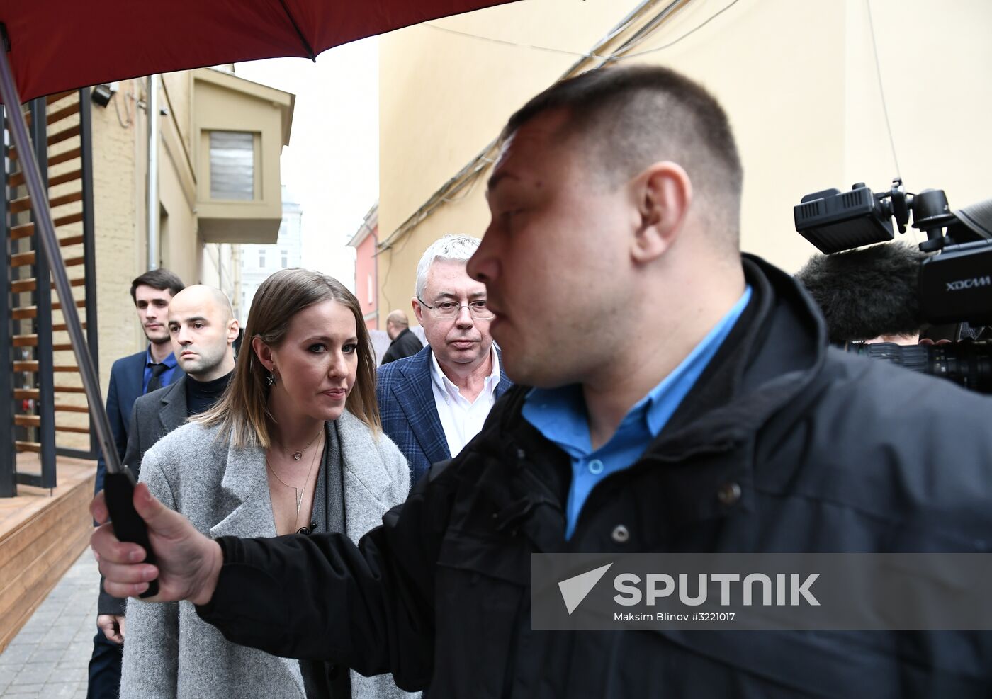 News conference with Ksenia Sobchak