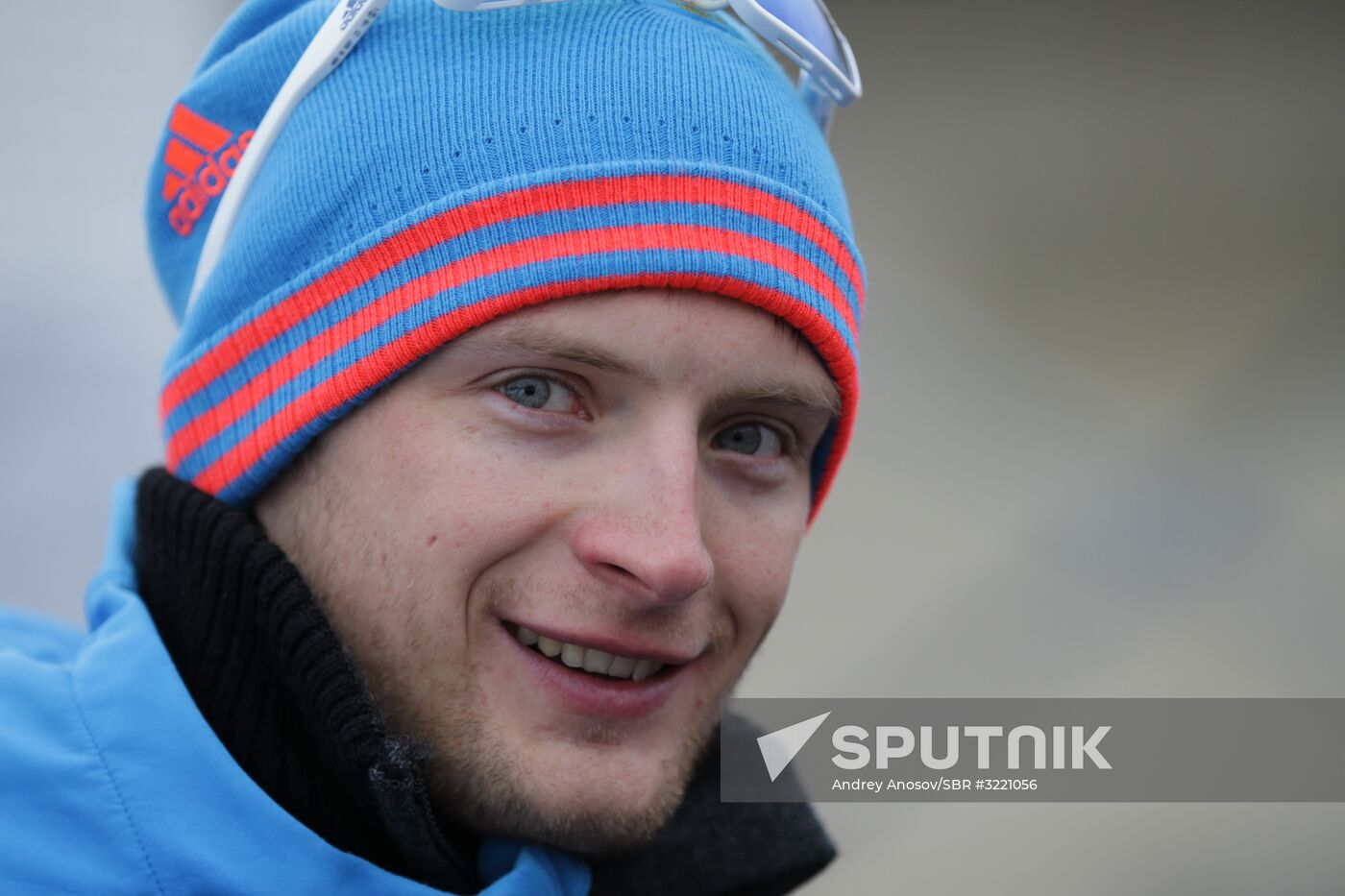 Biathlon. Russian men team's training session