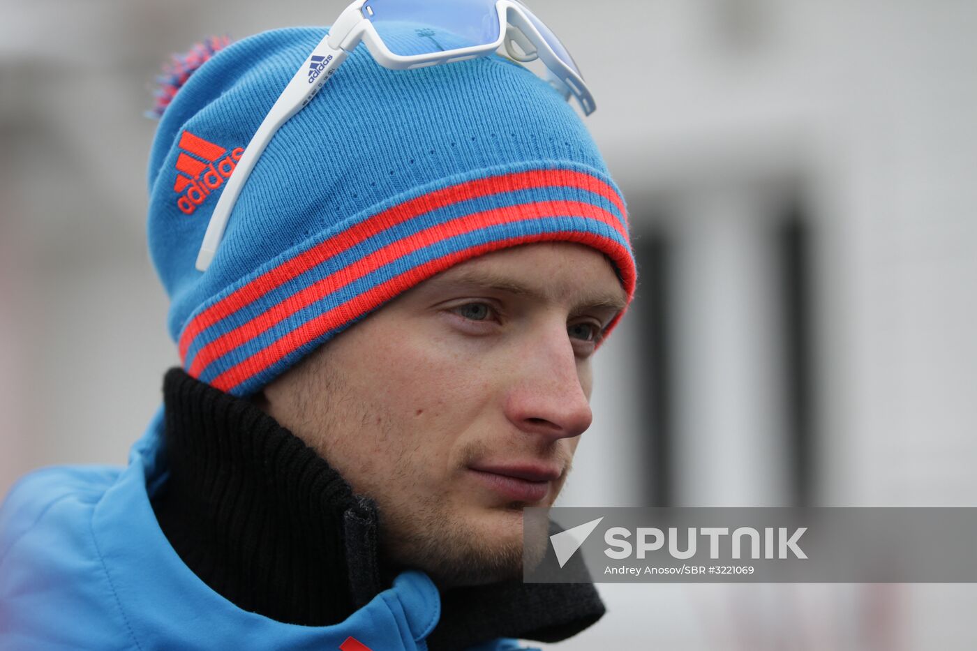 Biathlon. Russian men team's training session