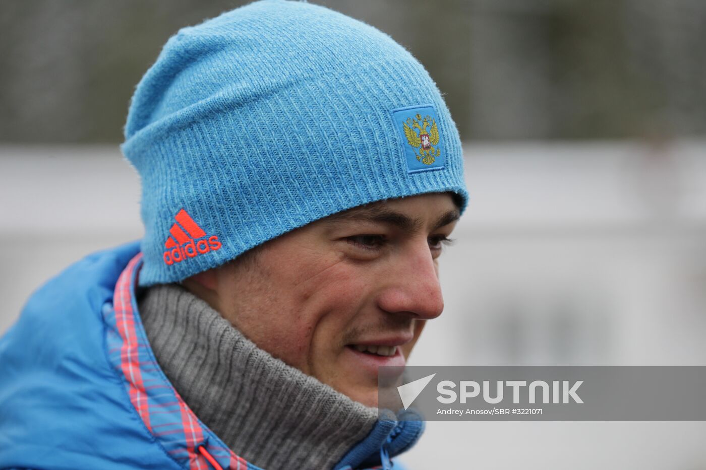 Biathlon. Russian men team's training session