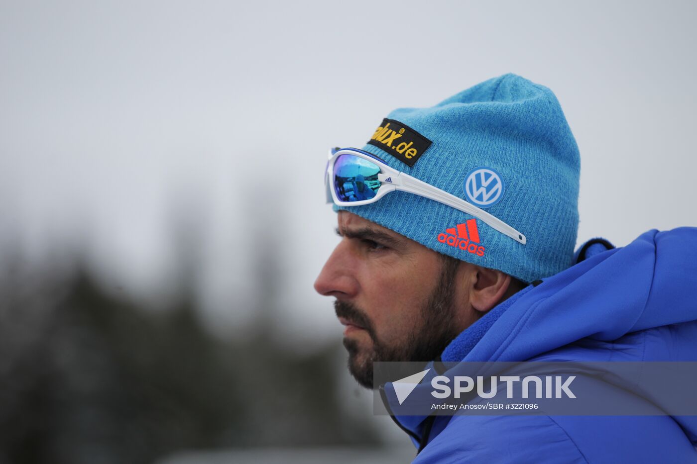 Biathlon. Russian men team's training session