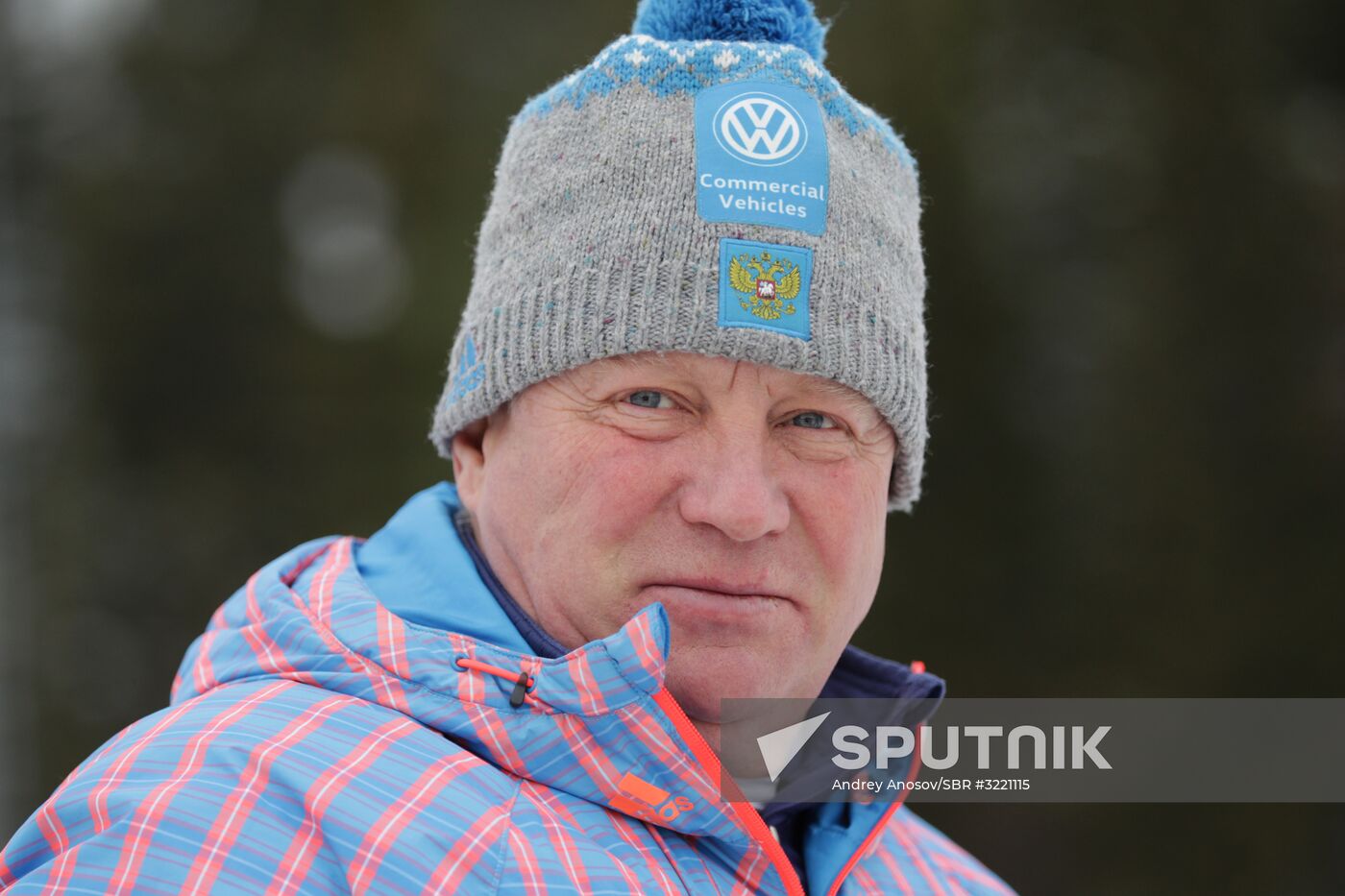 Biathlon. Russian men team's training session