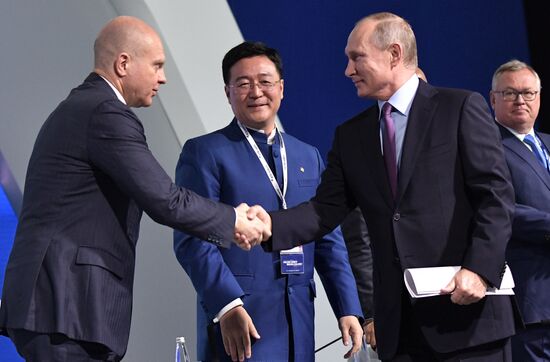 President Vladimir Putin at plenary session of the VTB Capital's Russia Calling! investment forum