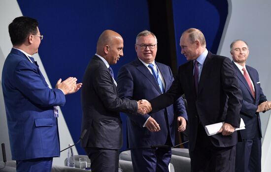 President Vladimir Putin at plenary session of the VTB Capital's Russia Calling! investment forum