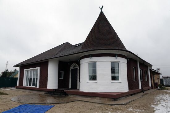 Presentation of 3D printed residential building