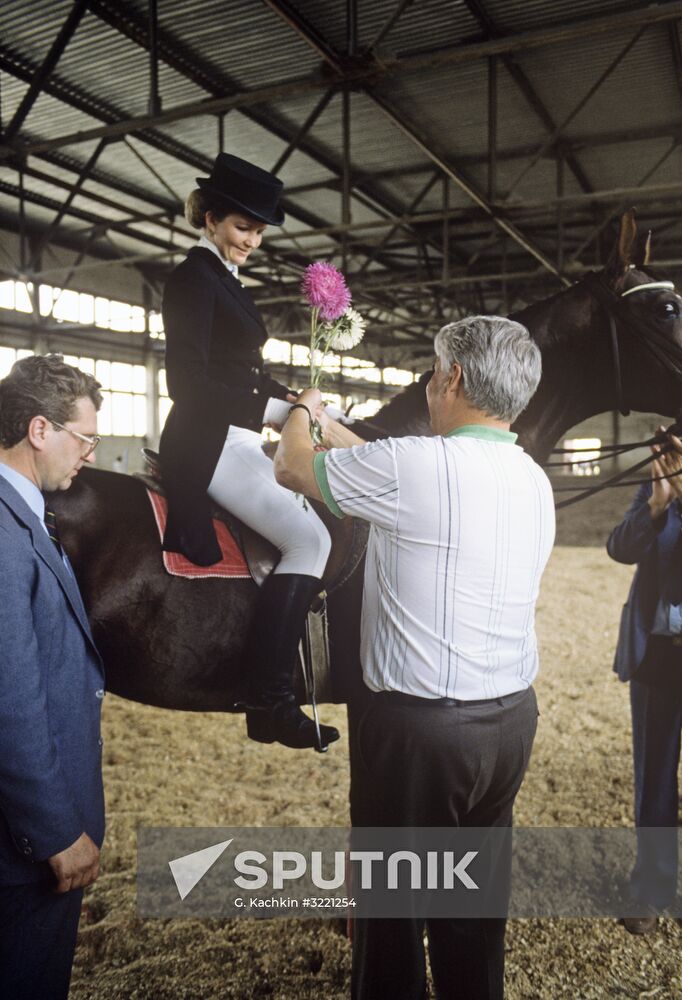 Boris Yeltsin visits Kazakhstan