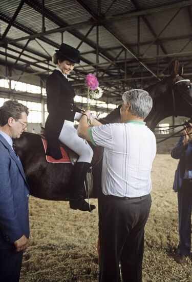 Boris Yeltsin visits Kazakhstan