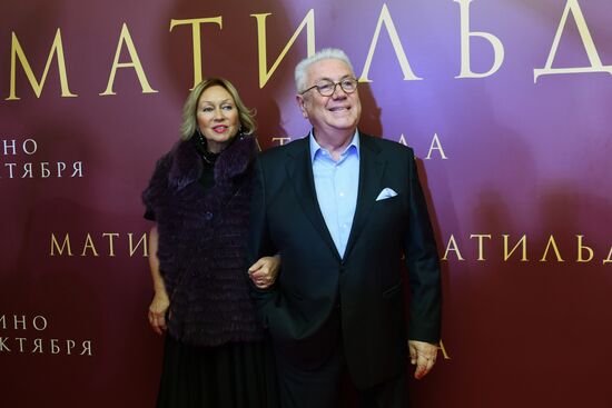 Premiere of Alexei Uchitel's film Matilda