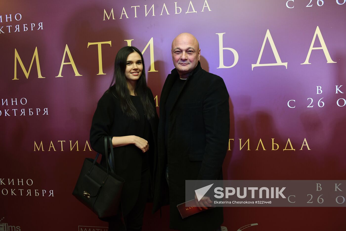 Premiere of Alexei Uchitel's film Matilda