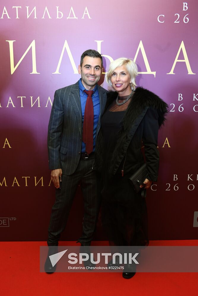 Premiere of Alexei Uchitel's film Matilda