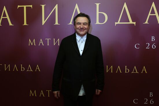 Premiere of Alexei Uchitel's film Matilda