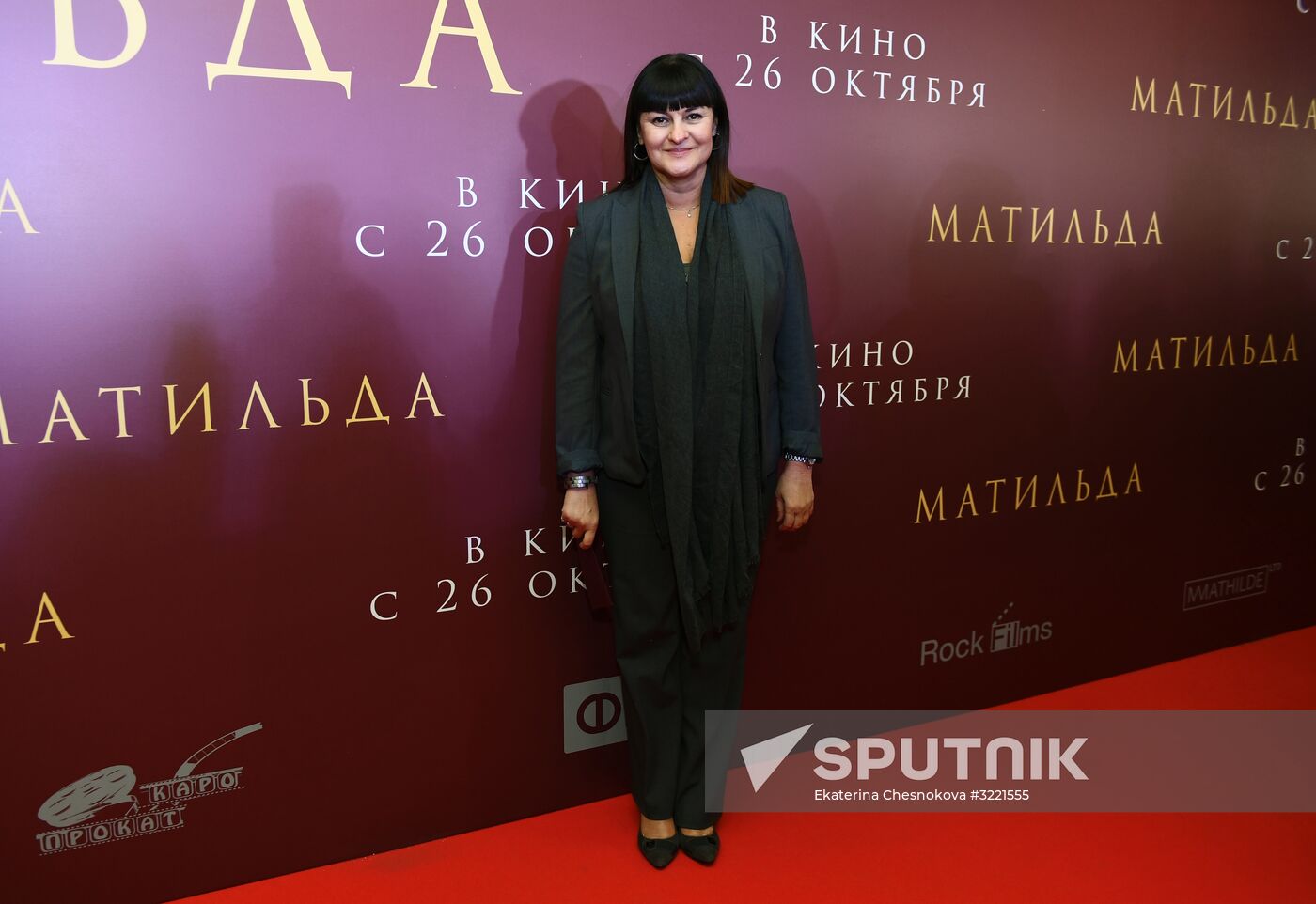 Premiere of Alexei Uchitel's film Matilda