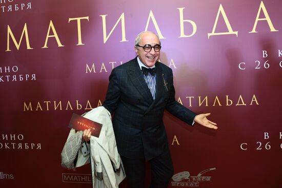 Premiere of Alexei Uchitel's film Matilda