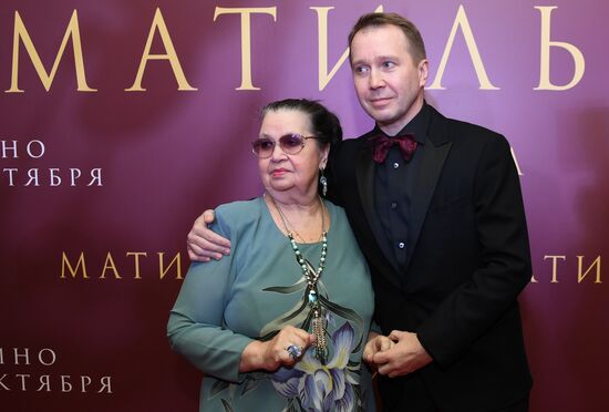 Premiere of Alexei Uchitel's film Matilda