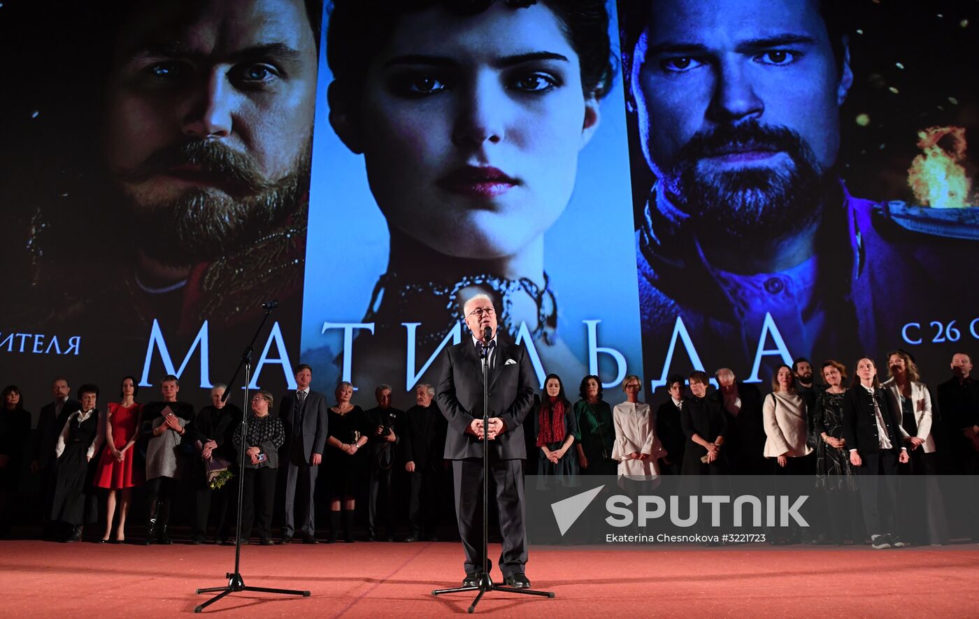 Premiere of Alexei Uchitel's film Matilda