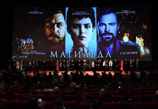 Premiere of Alexei Uchitel's film Matilda