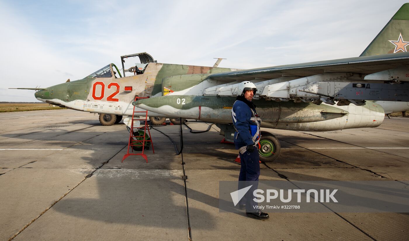 Sukhoi Su-UB crew training in Krasnodar Territory