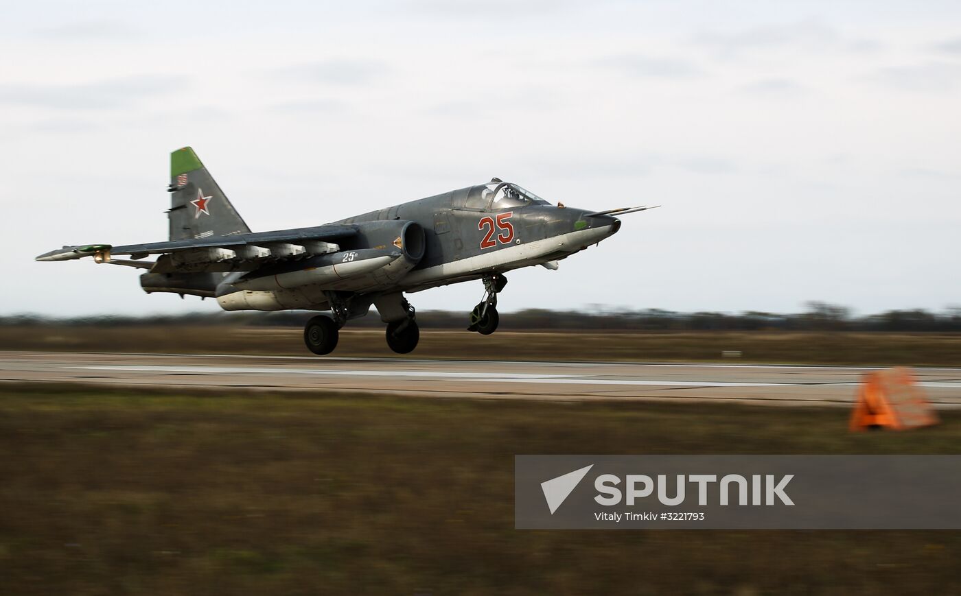 Sukhoi Su-UB crew training in Krasnodar Territory