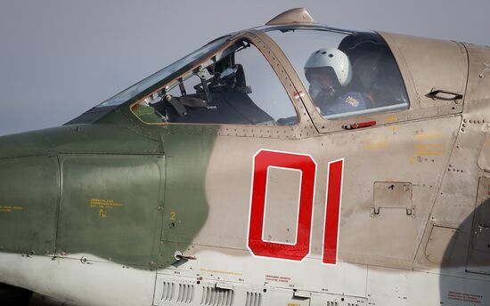 Sukhoi Su-UB crew training in Krasnodar Territory