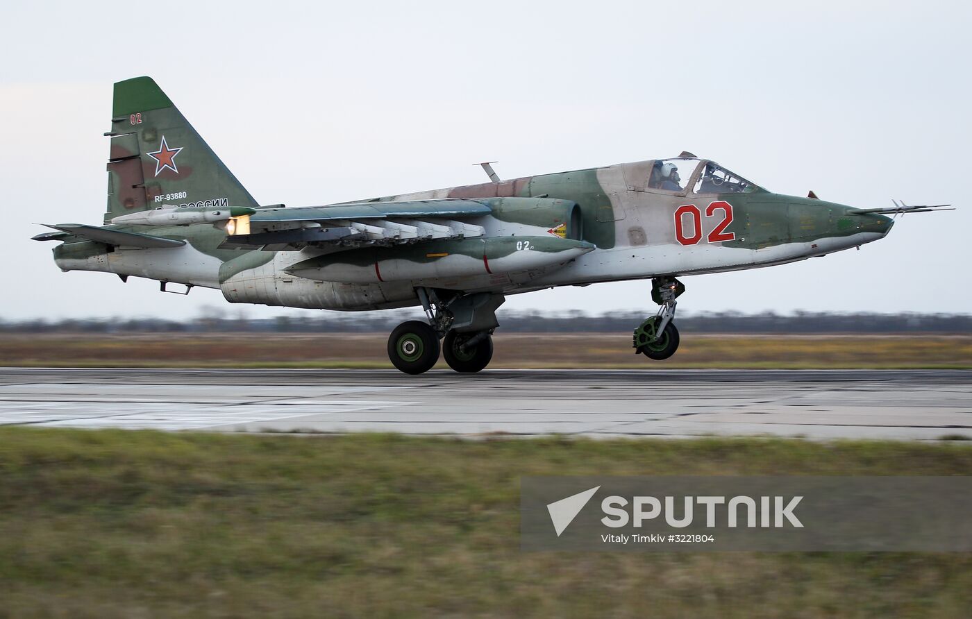 Sukhoi Su-UB crew training in Krasnodar Territory