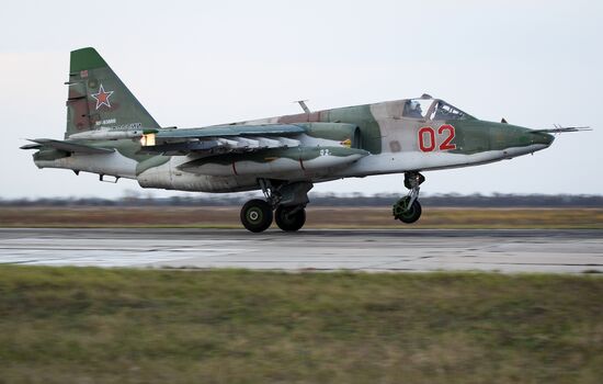 Sukhoi Su-UB crew training in Krasnodar Territory