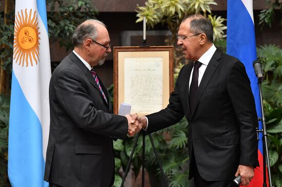 Exhibition of Russian and Argentine foreign ministries' archives opens