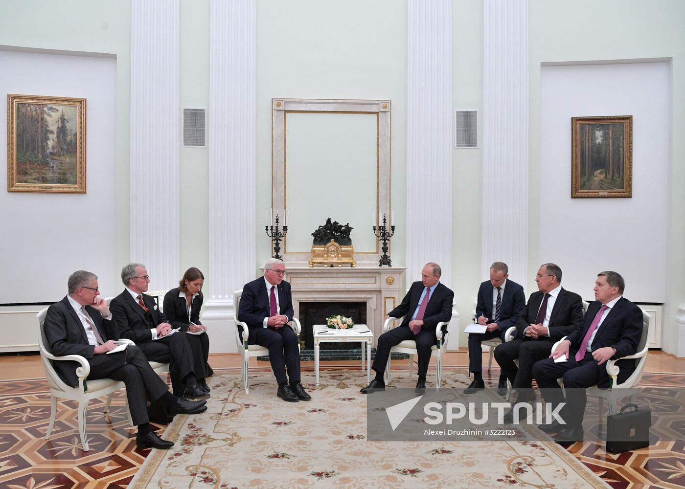 President Vladimir Putin meets with President of Germany Frank-Walter Steinmeier