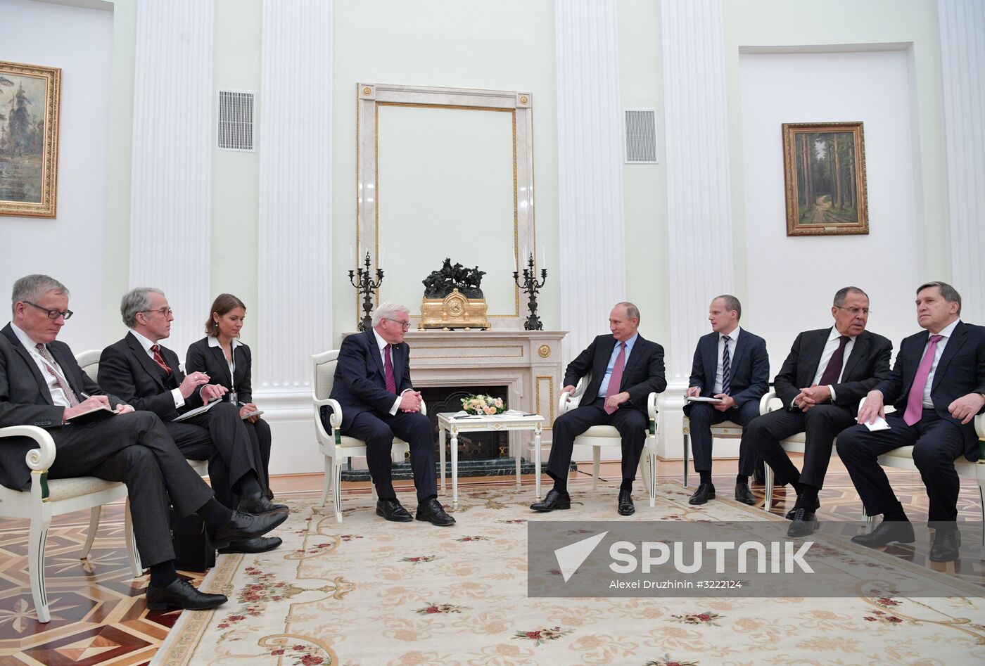 President Vladimir Putin meets with President of Germany Frank-Walter Steinmeier