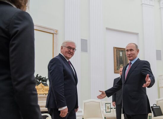 President Vladimir Putin meets with President of Germany Frank-Walter Steinmeier