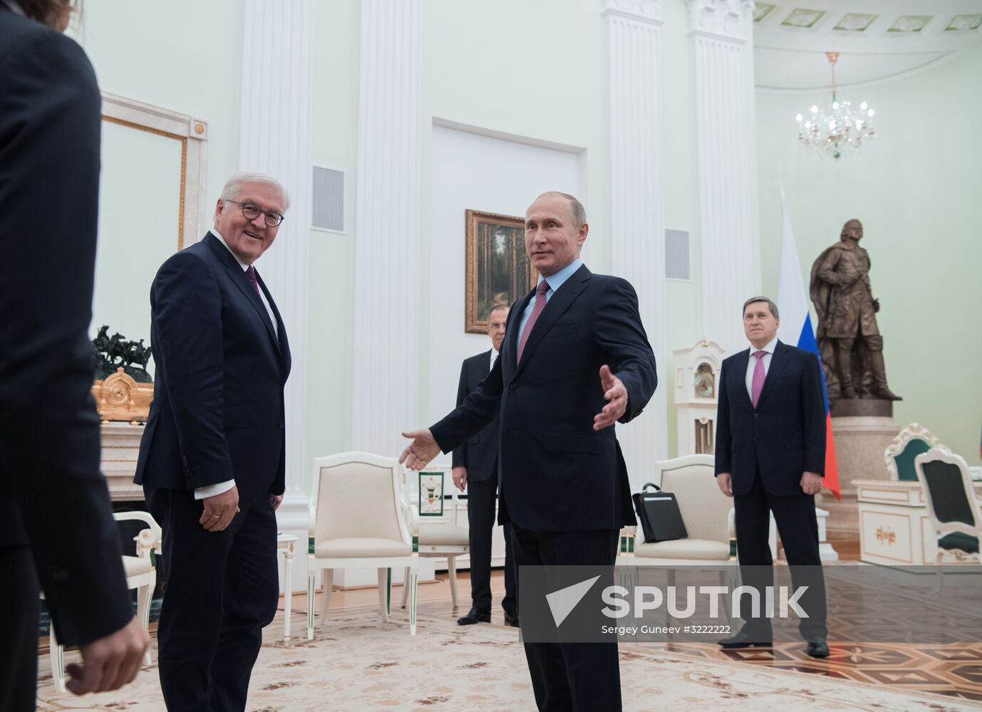 President Vladimir Putin meets with President of Germany Frank-Walter Steinmeier