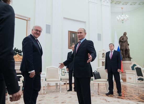 President Vladimir Putin meets with President of Germany Frank-Walter Steinmeier