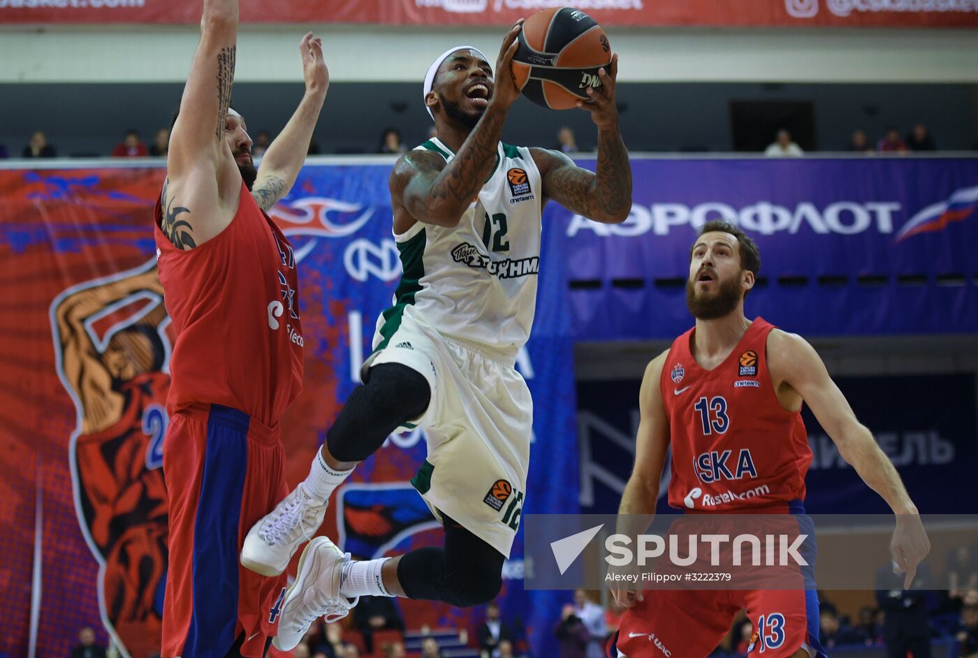 Euroleague Basketball. CSKA vs. Panathinaikos