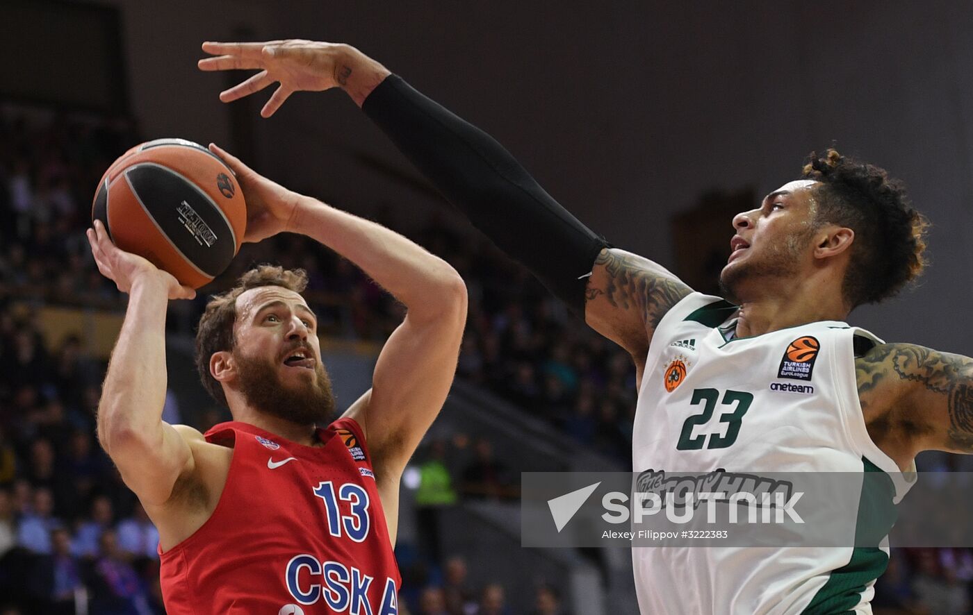 Euroleague Basketball. CSKA vs. Panathinaikos