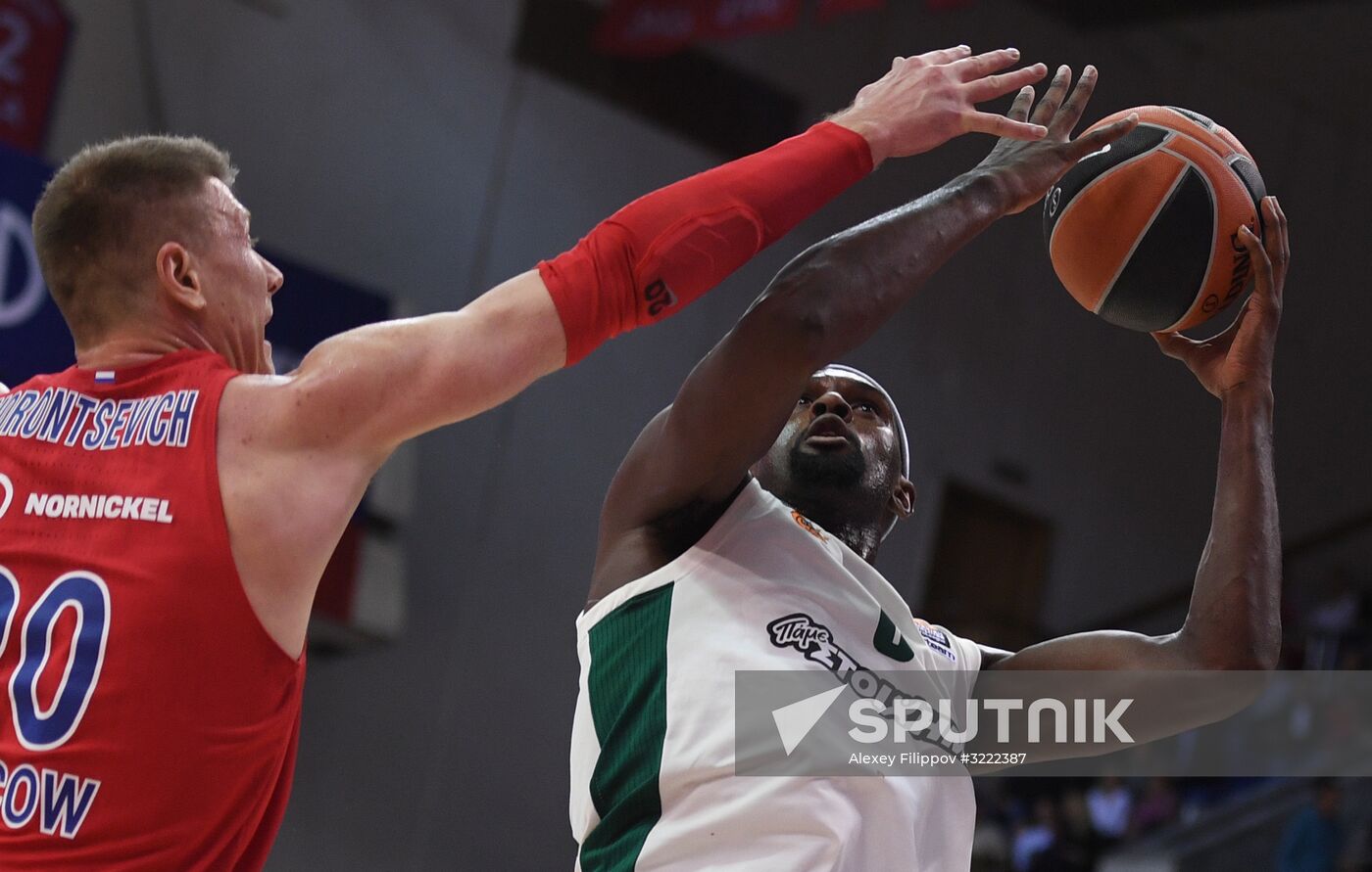Euroleague Basketball. CSKA vs. Panathinaikos