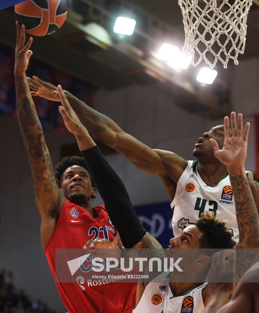 Euroleague Basketball. CSKA vs. Panathinaikos