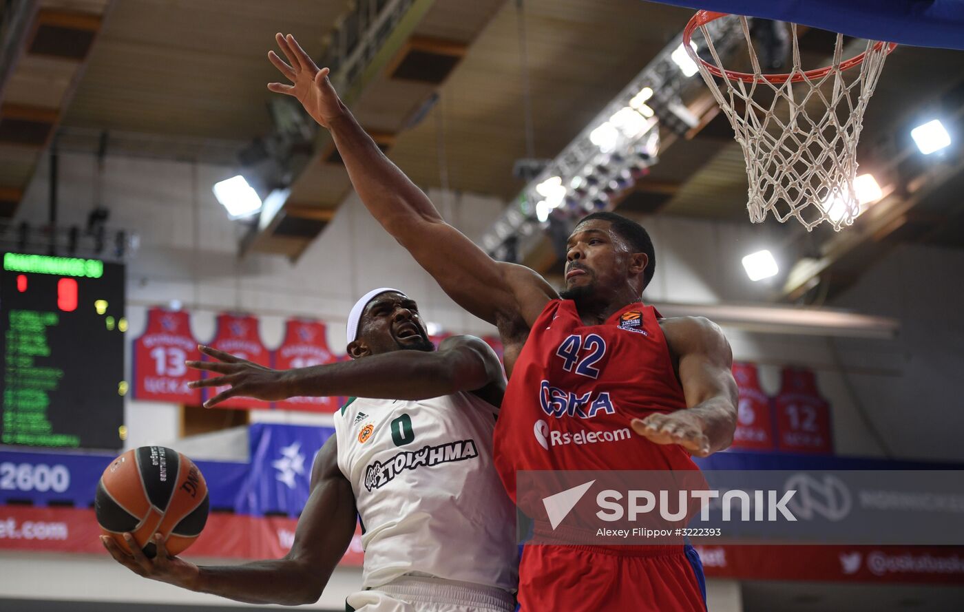 Euroleague Basketball. CSKA vs. Panathinaikos