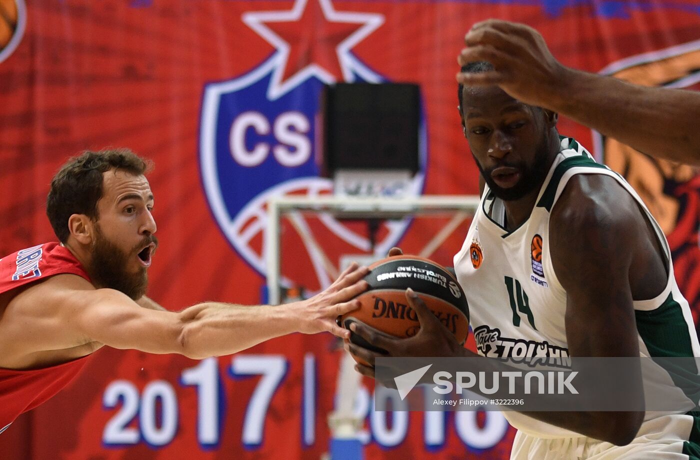 Euroleague Basketball. CSKA vs. Panathinaikos