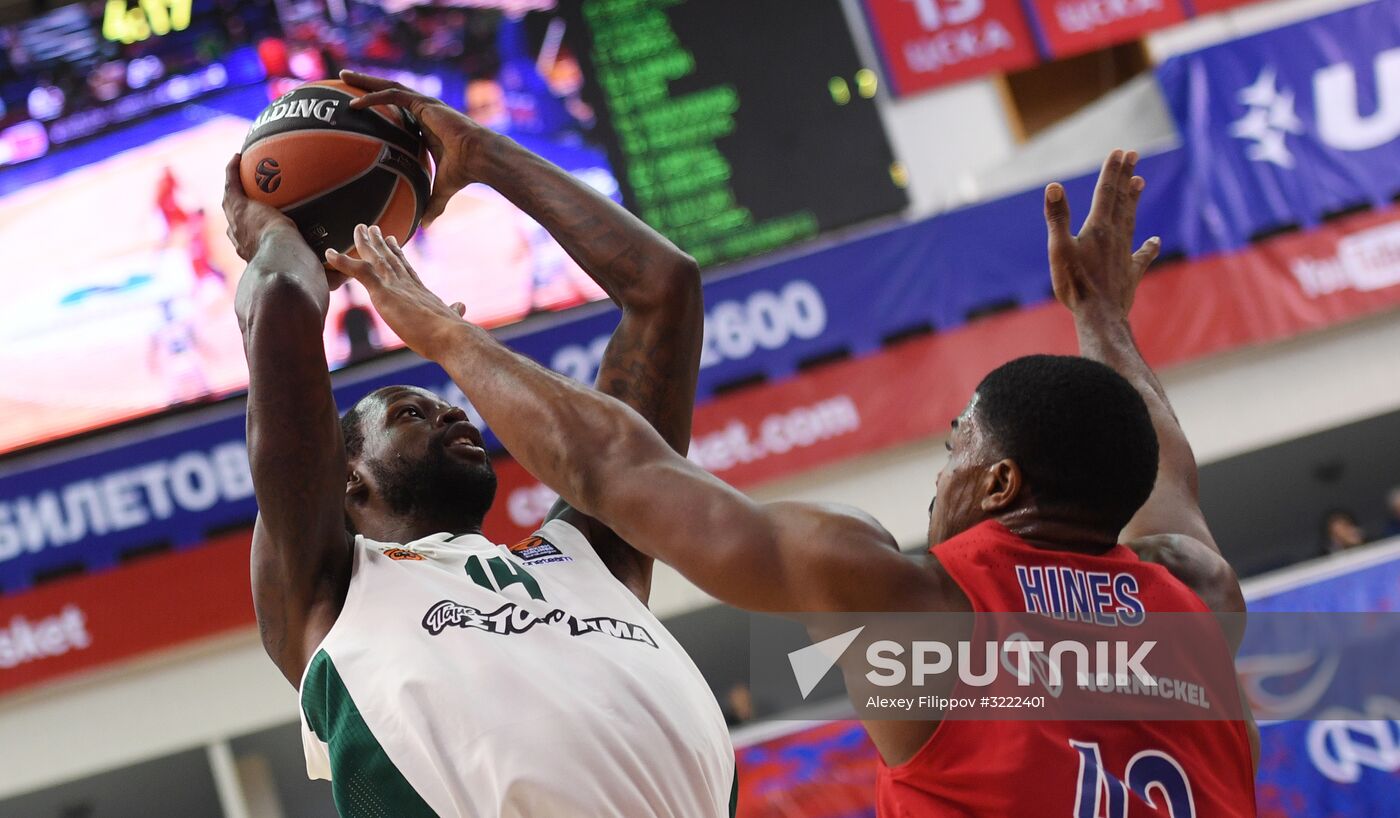 Euroleague Basketball. CSKA vs. Panathinaikos