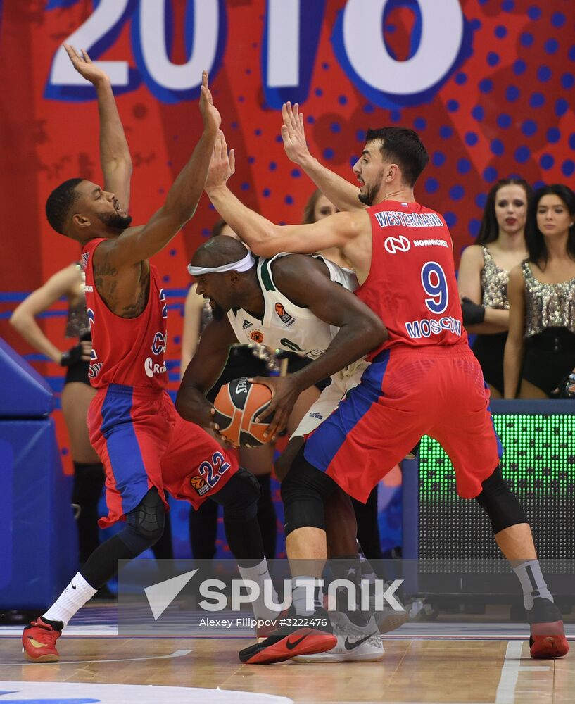 Euroleague Basketball. CSKA vs. Panathinaikos