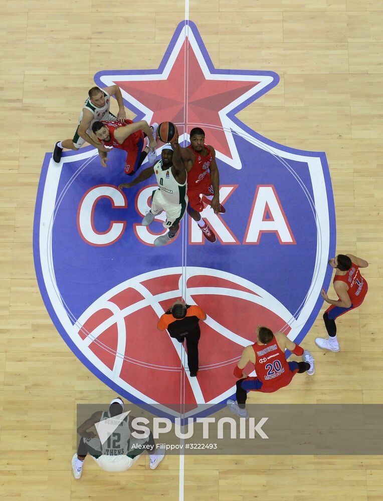 Euroleague Basketball. CSKA vs. Panathinaikos