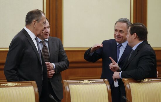 Russian Government meeting