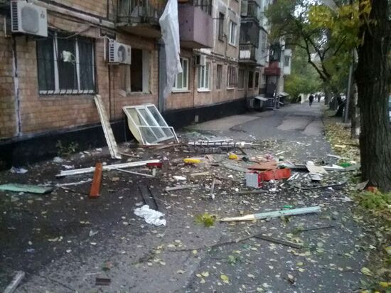 Explosion in downtown Donetsk