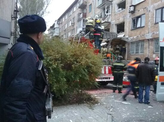 Explosion in downtown Donetsk