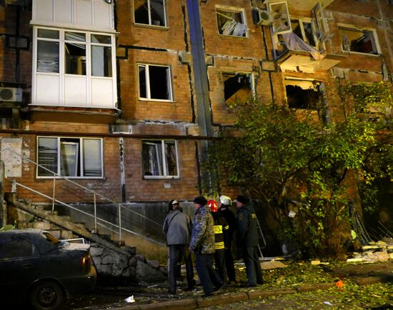 Explosion in downtown Donetsk