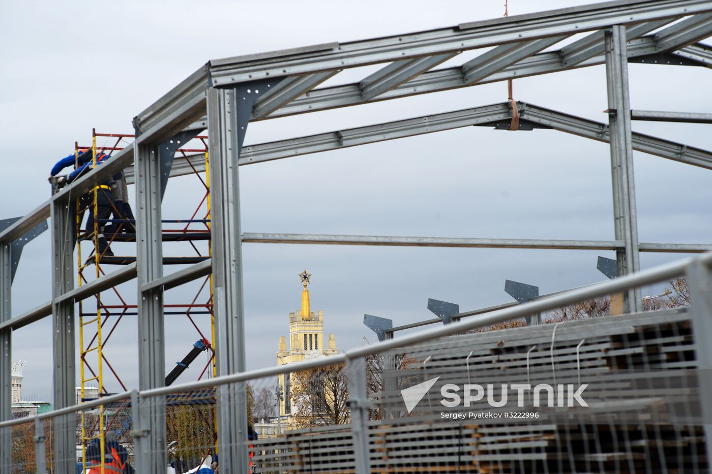 Restoration work at VDNKh
