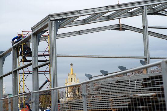Restoration work at VDNKh